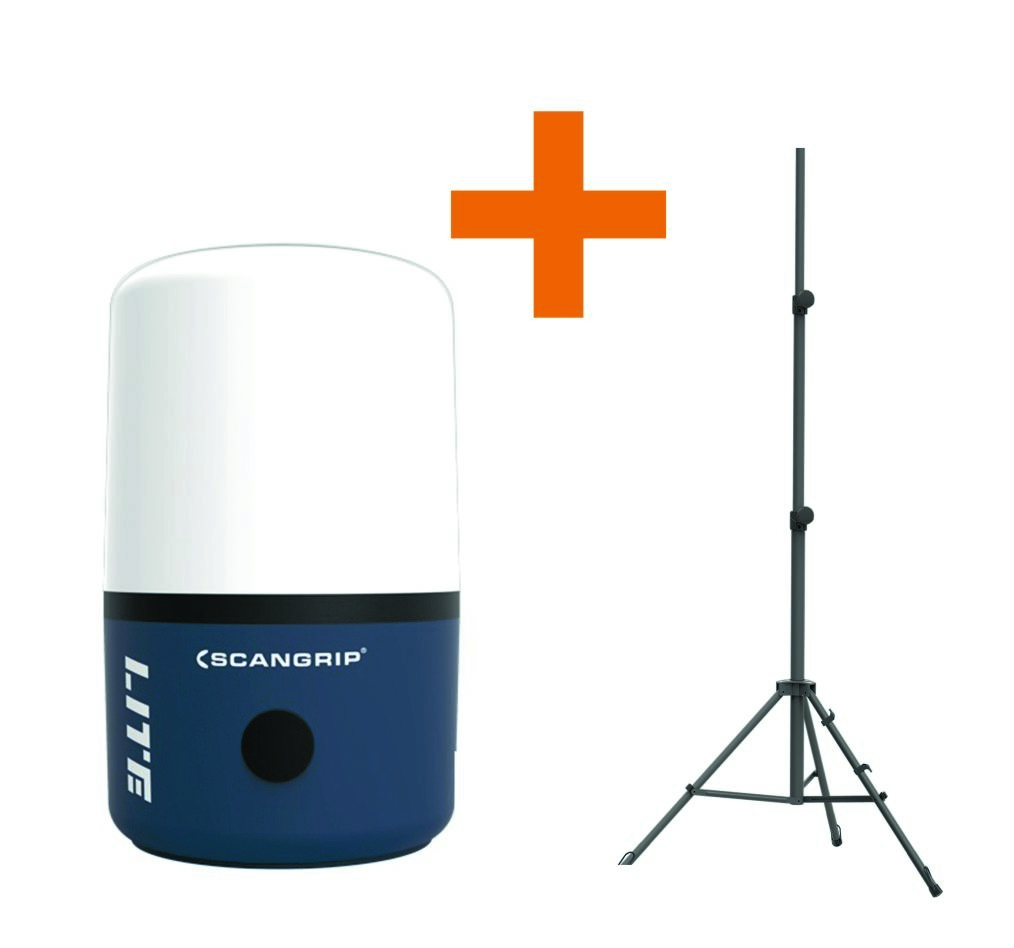 Scangrip 49.0441 Area Lite CO Lampe de travail LED 230 volts 6000 lumens + trépied 1,35 - 3,0 m