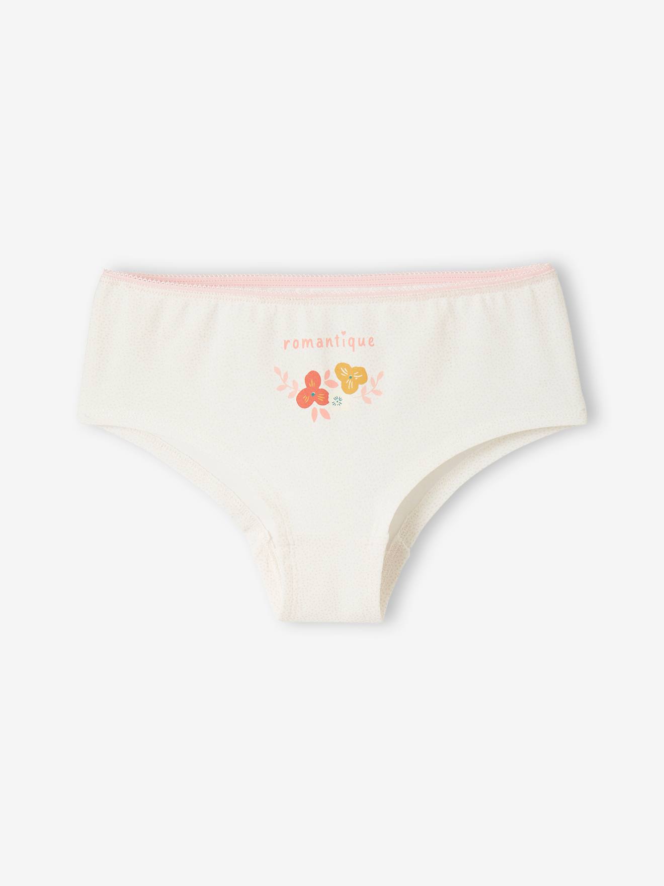 Lot de 3 shorties fleurs et lama fille lot rose