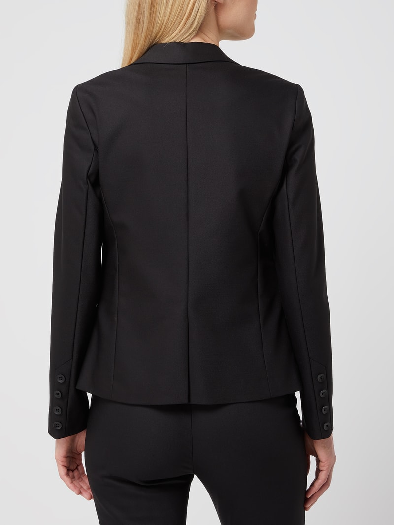 Blazer mit Reverskragen Modell 'BLAKE NIGHT' in schwarz