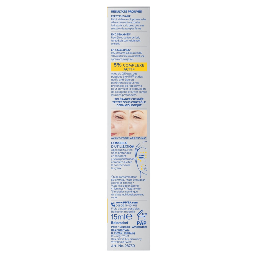 nivea Q10 - Serum combleur de rides 15ml Soin anti-rides ciblé
