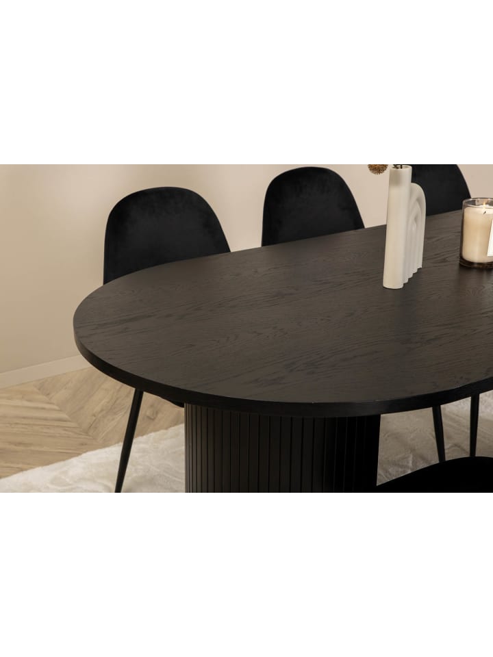 ebuy24 Essgruppe Bianca 65 (7-teilig) Schwarz 90 x 200 cm günstig kaufen onesize