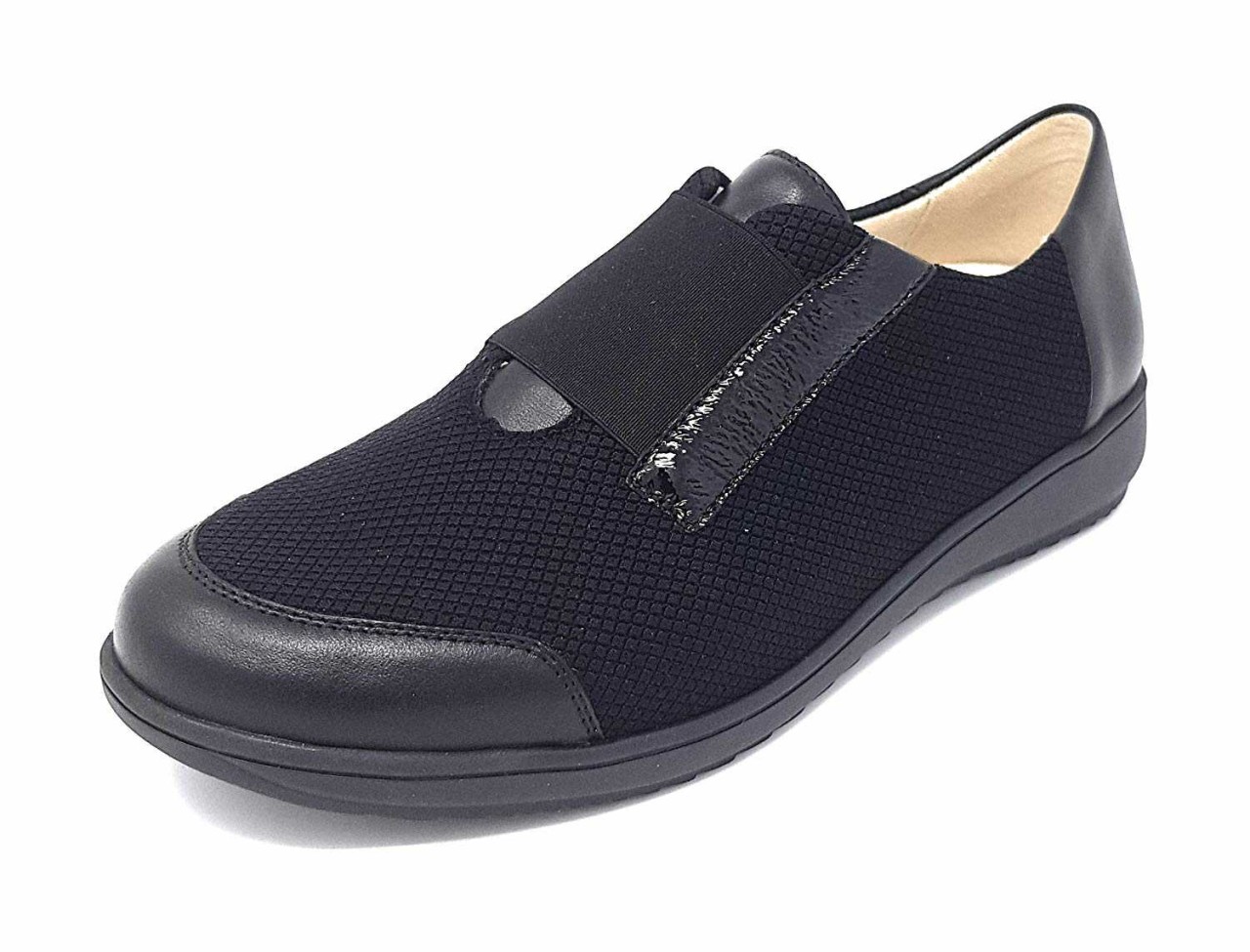 GOLDKRONE Komfort Slipper schwarz