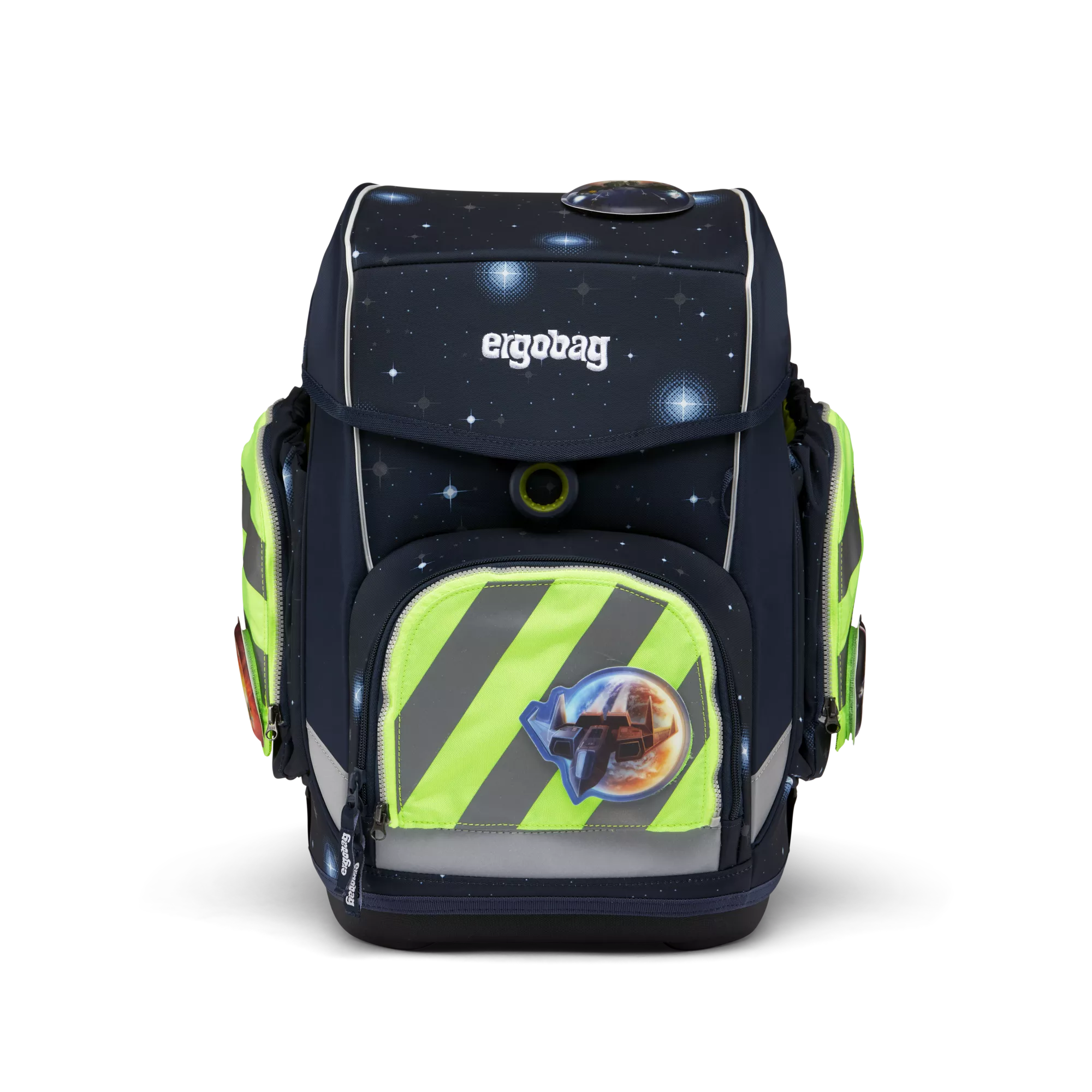 ergobag Zip-Set mit Reflektorstreifen Grün