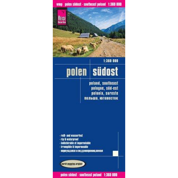 Reise Know-How Landkarte Polen, Südost 1 : 360.000 - Straßenkarte