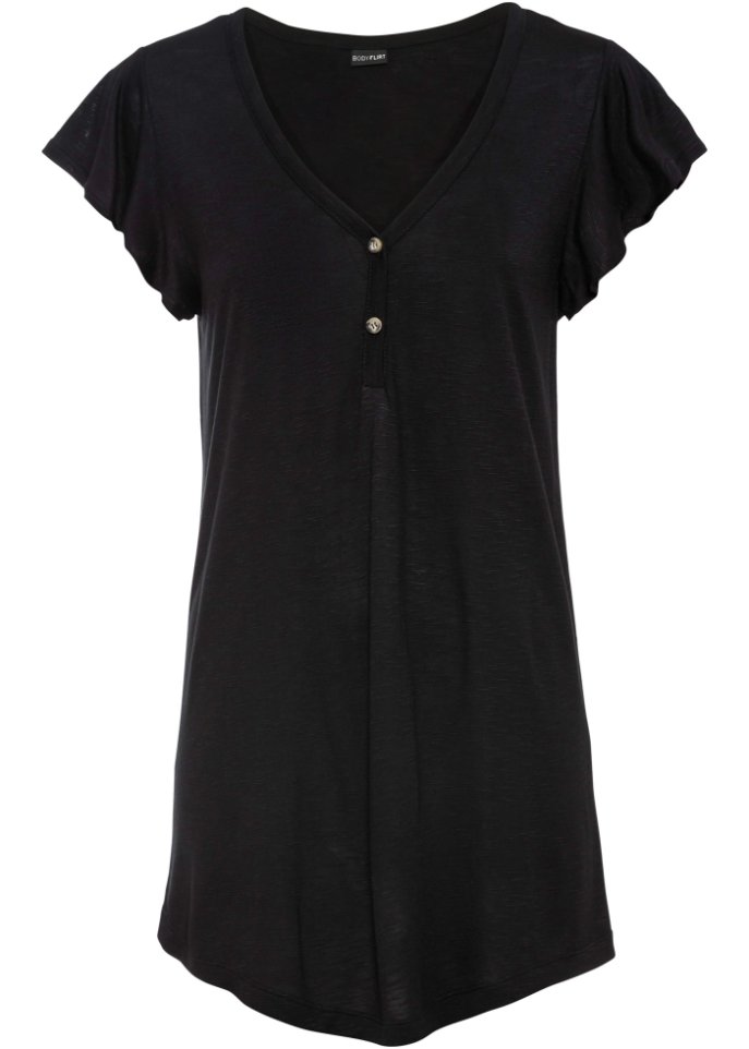 Longshirt mit Knöpfen