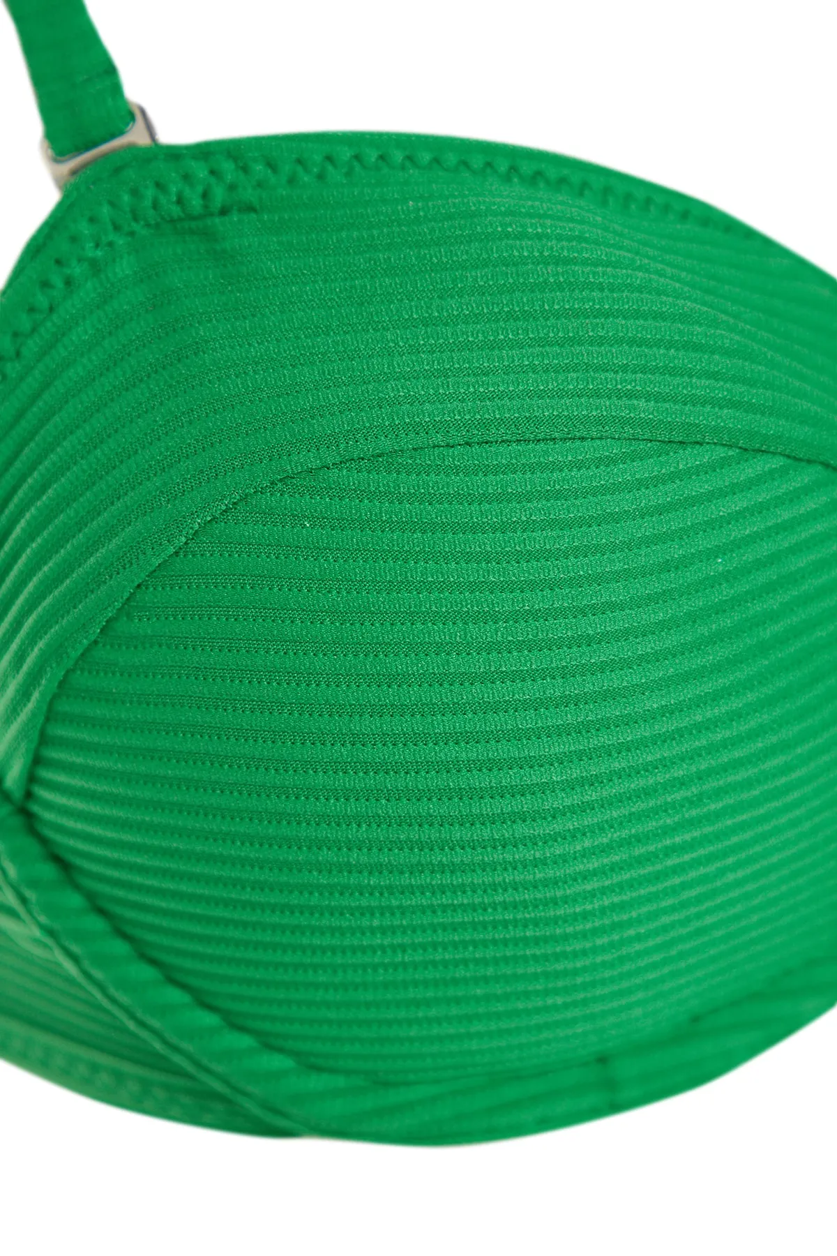 Trendyol Collection  Grünes strukturiertes Bügel-Bikinioberteil TBESS23BU00278