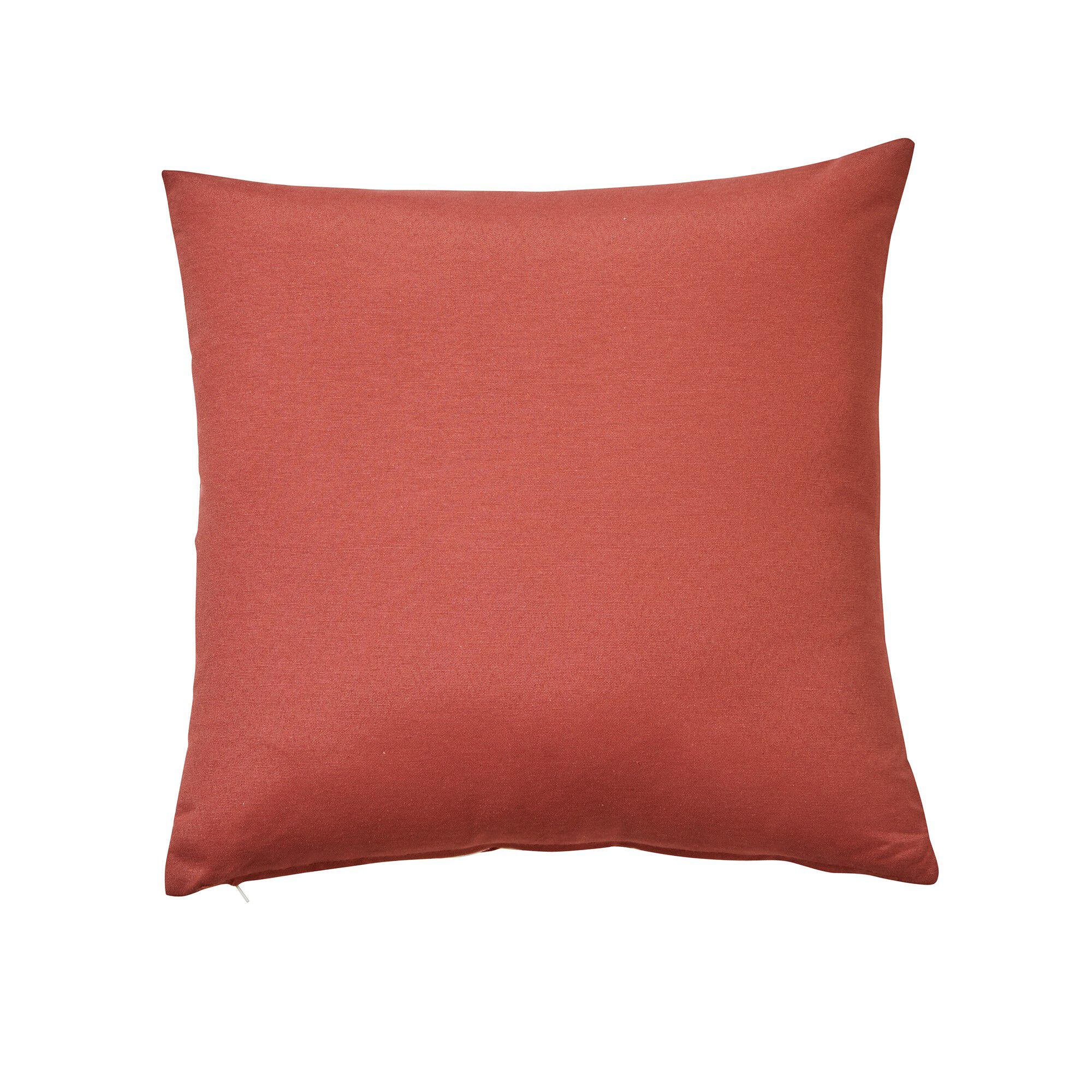 Housse de coussin carrée imprimé feuillage