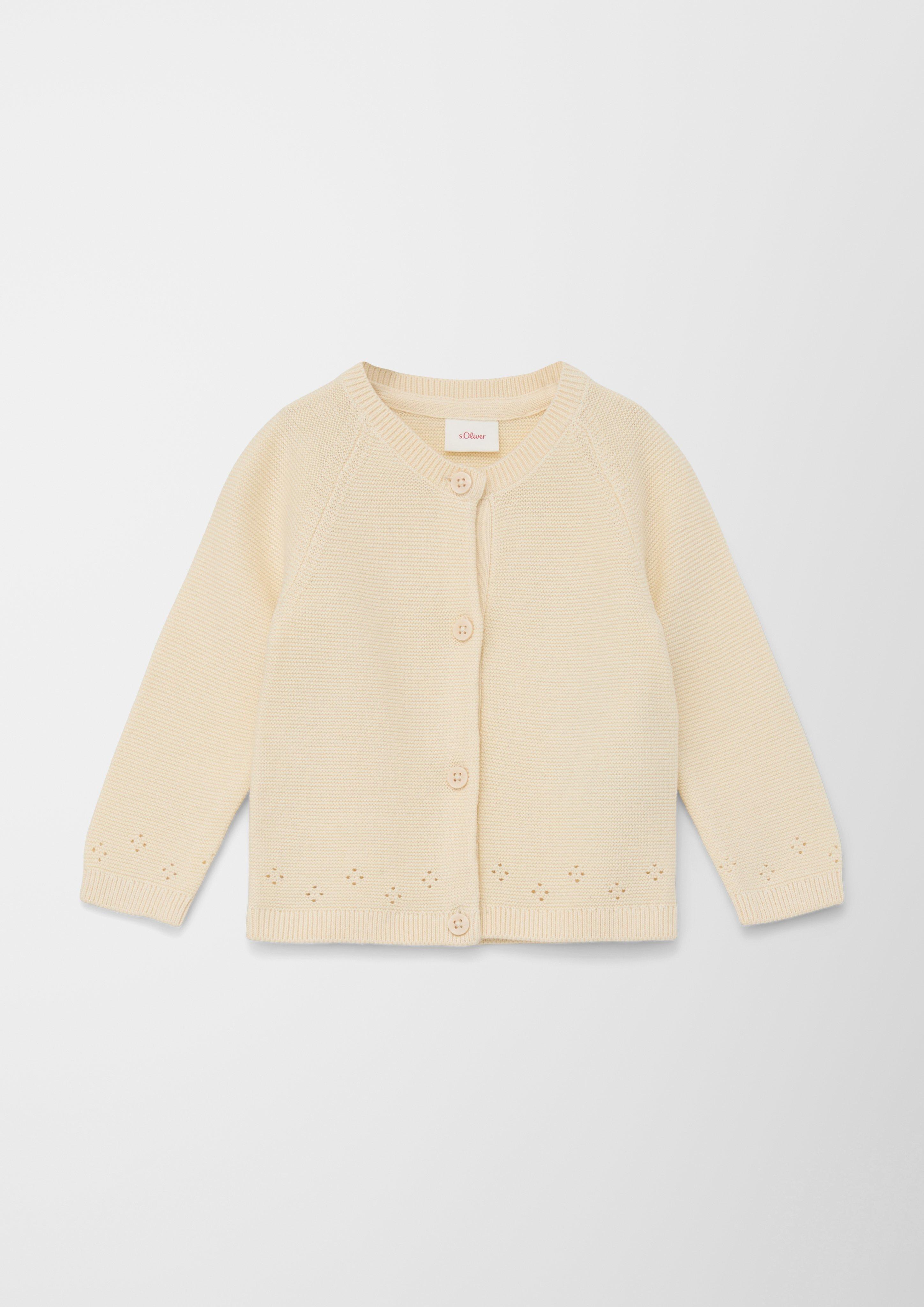 Strickjacke mit Ajour-Detail  2128793-0805