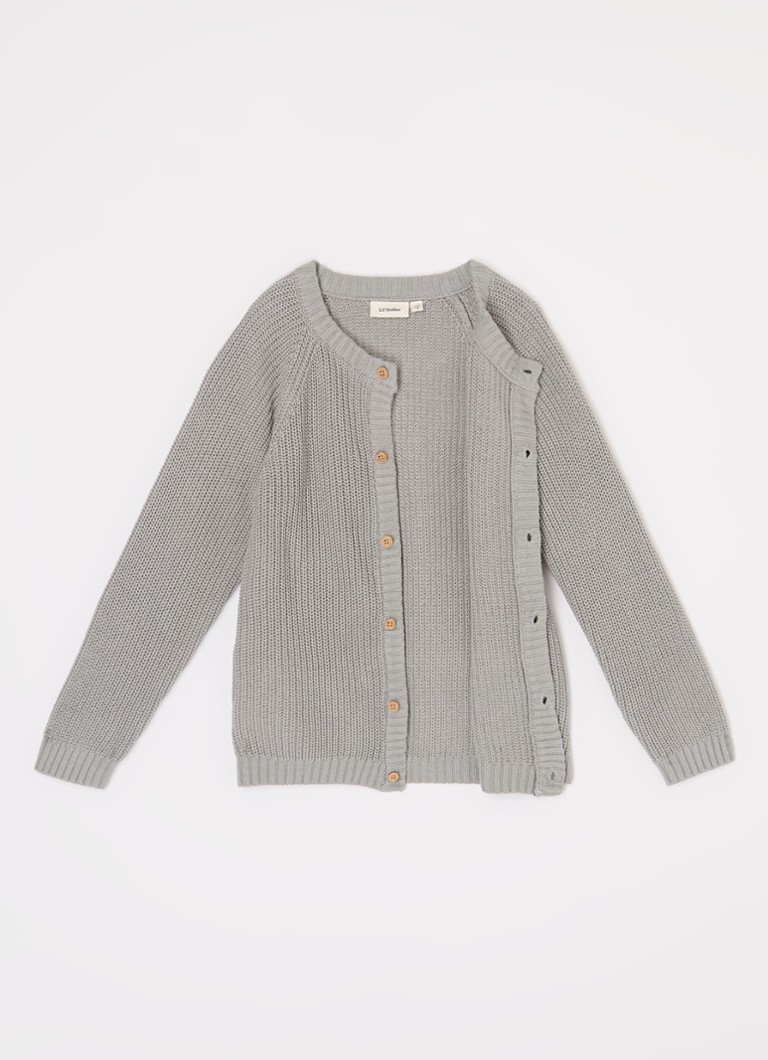 Lil 'Atelier NMNEmlen ribbed knit cardigan made of organic cotton