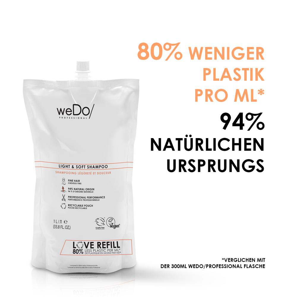 weDo Professional Light & Soft Shampoo Refill 1000 ml