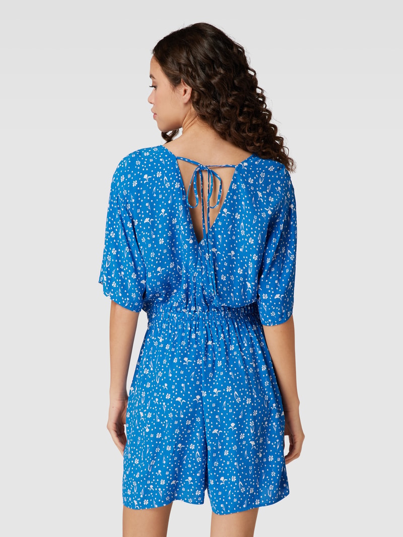 Playsuit mit elastischem Bund in blau