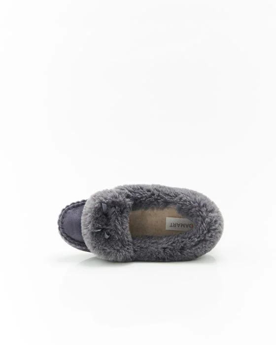 Mocassins d'intérieur imitation fourrure Thermolactyl