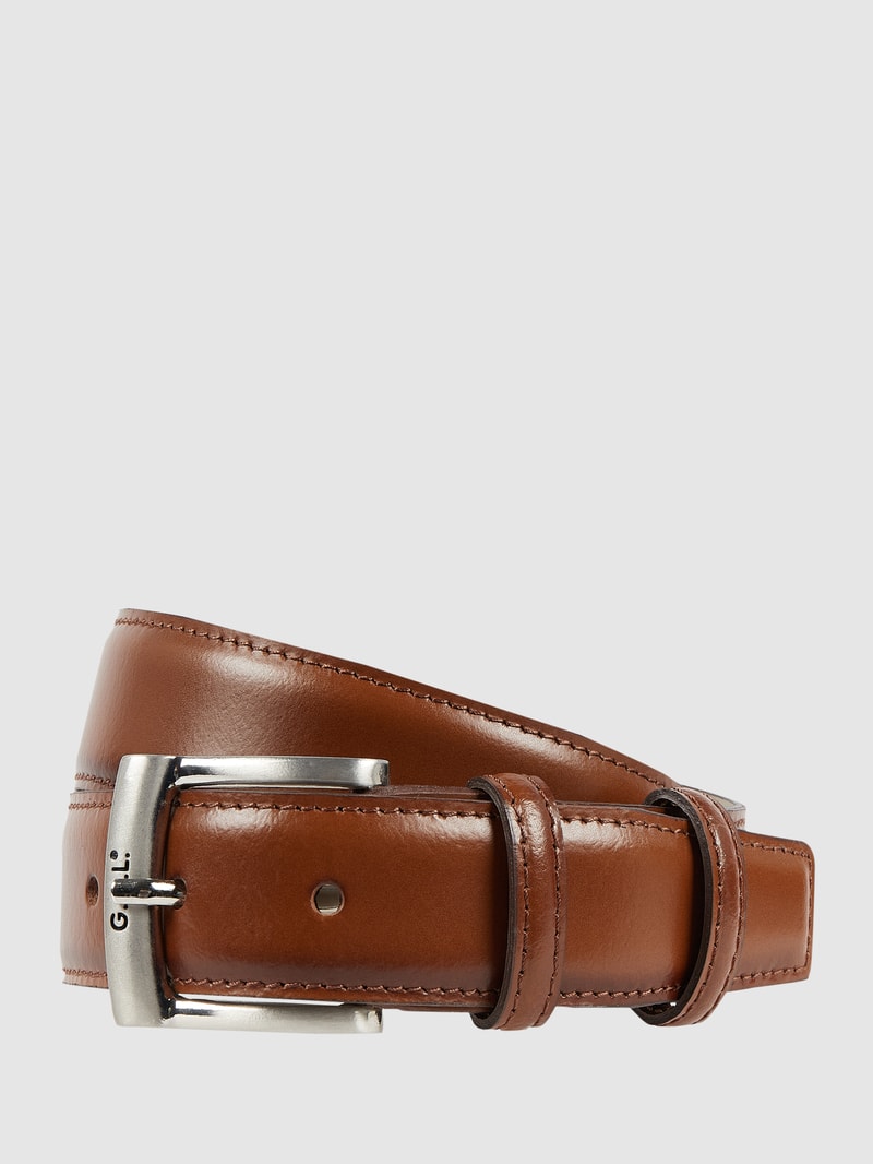 Gürtel aus Leder in mittelbraun