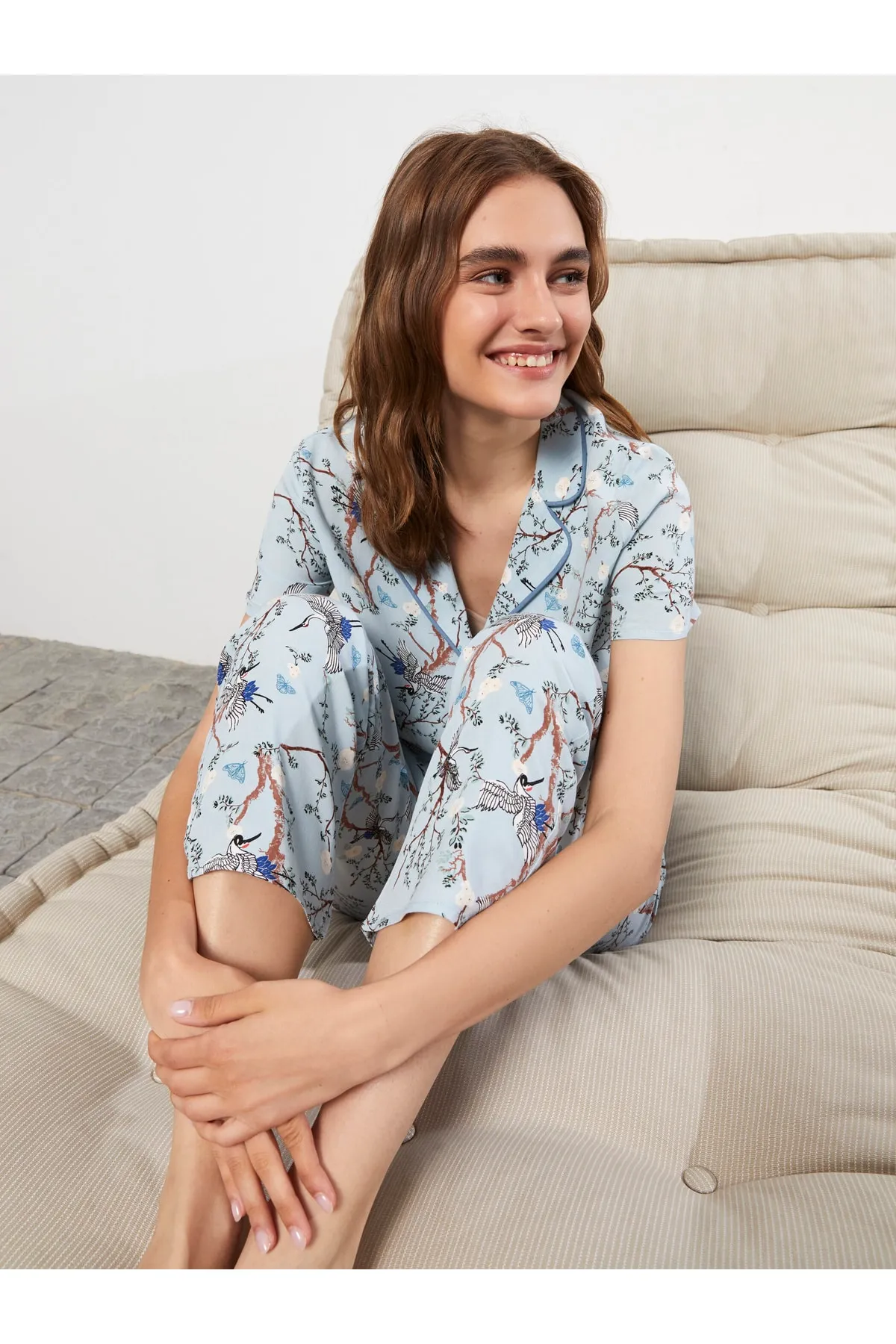 LC Waikiki  Pyjama set - Blau - Print