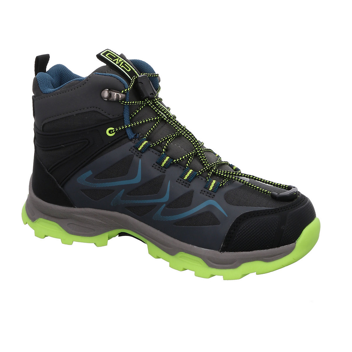 Jungen Schnürhalbschuhe Byne Mid Outdoorschuh Kinderschuhe Synthetikkombination uni Outdoorschuhe