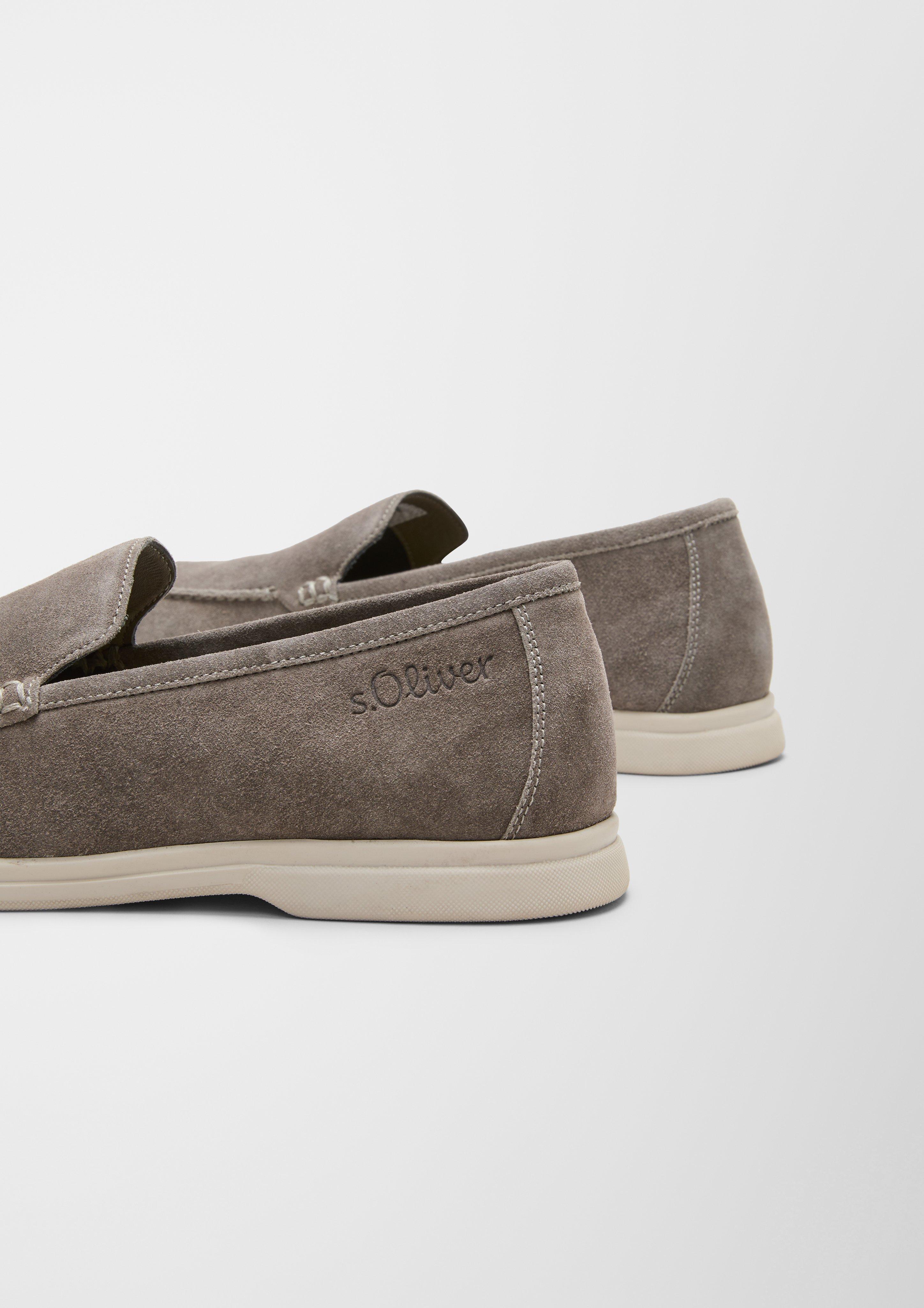Velours-Slipper mit Ziernaht  102.301.107.14606-200