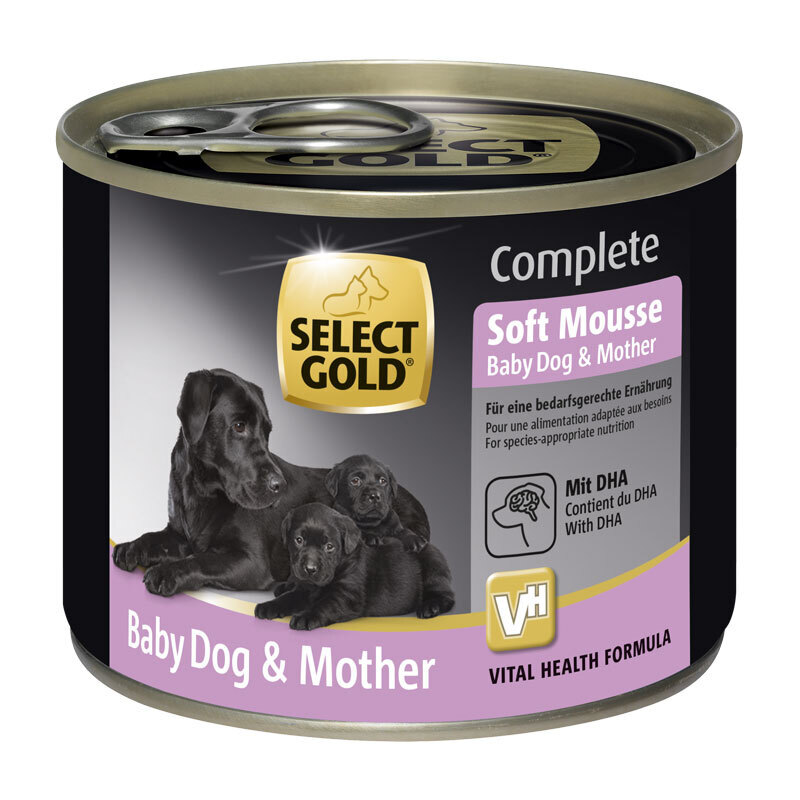 SELECT GOLD Hundenassfutter SELECT GOLD Complete Soft Mousse Baby & Mother 6x180g