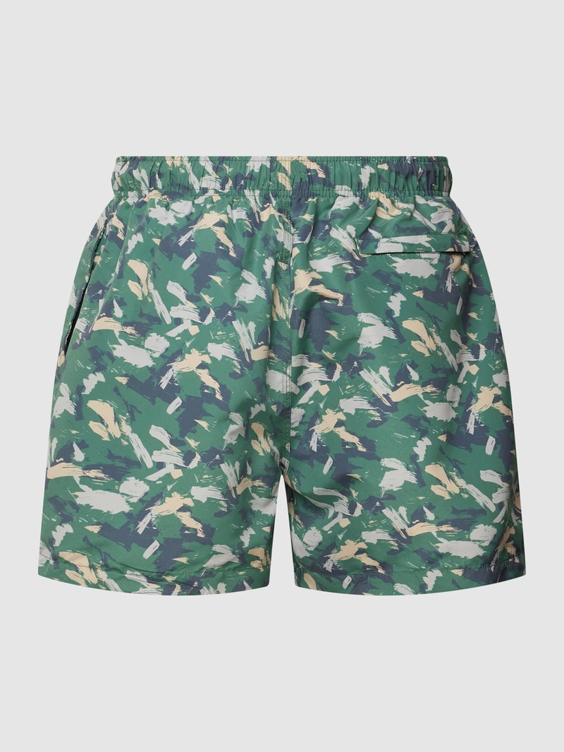 Badehose mit Allover-Print in schilf