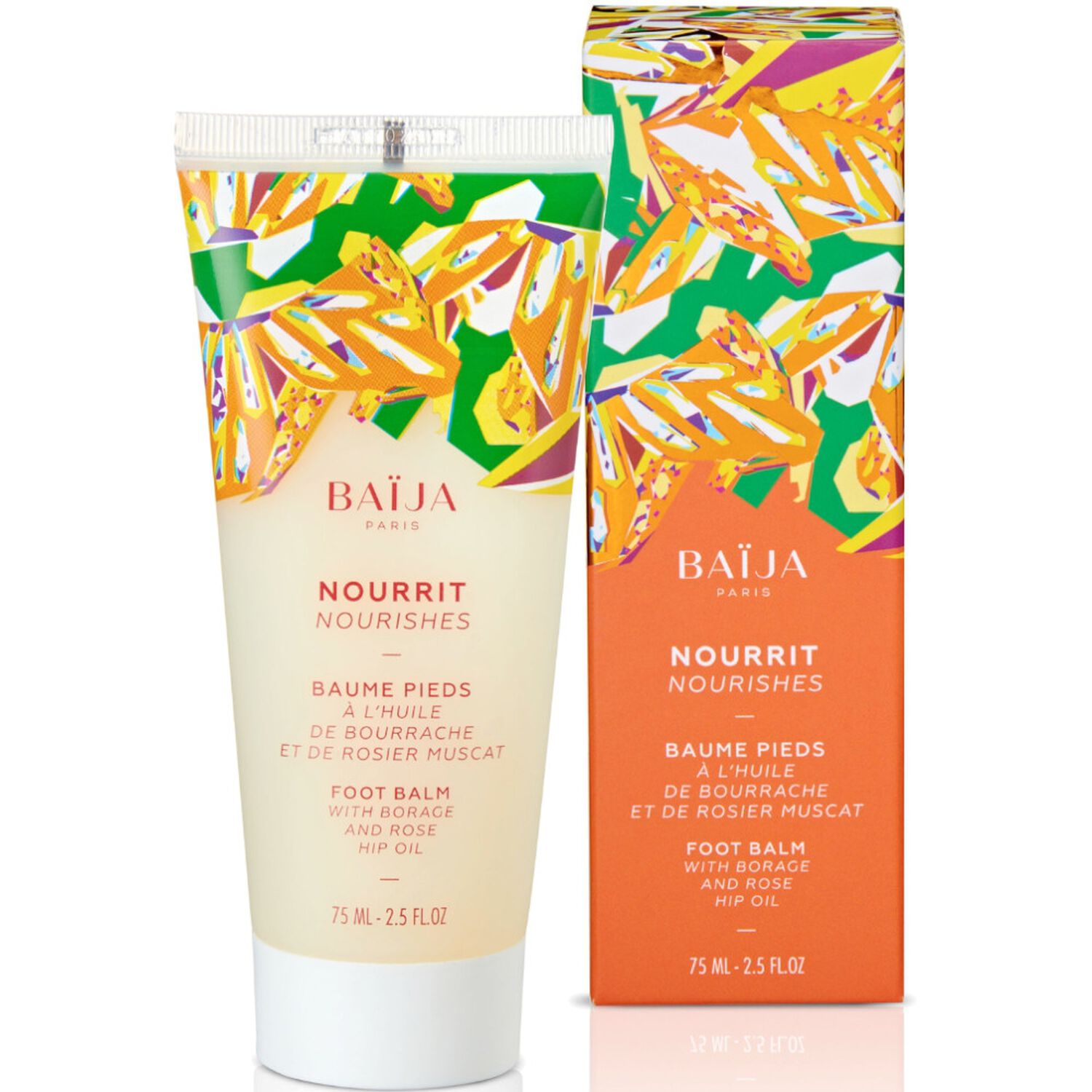 baïja Baume Pieds Nourrissant A l'Huile de Bourrache et de Rosier Muscat 75 ml