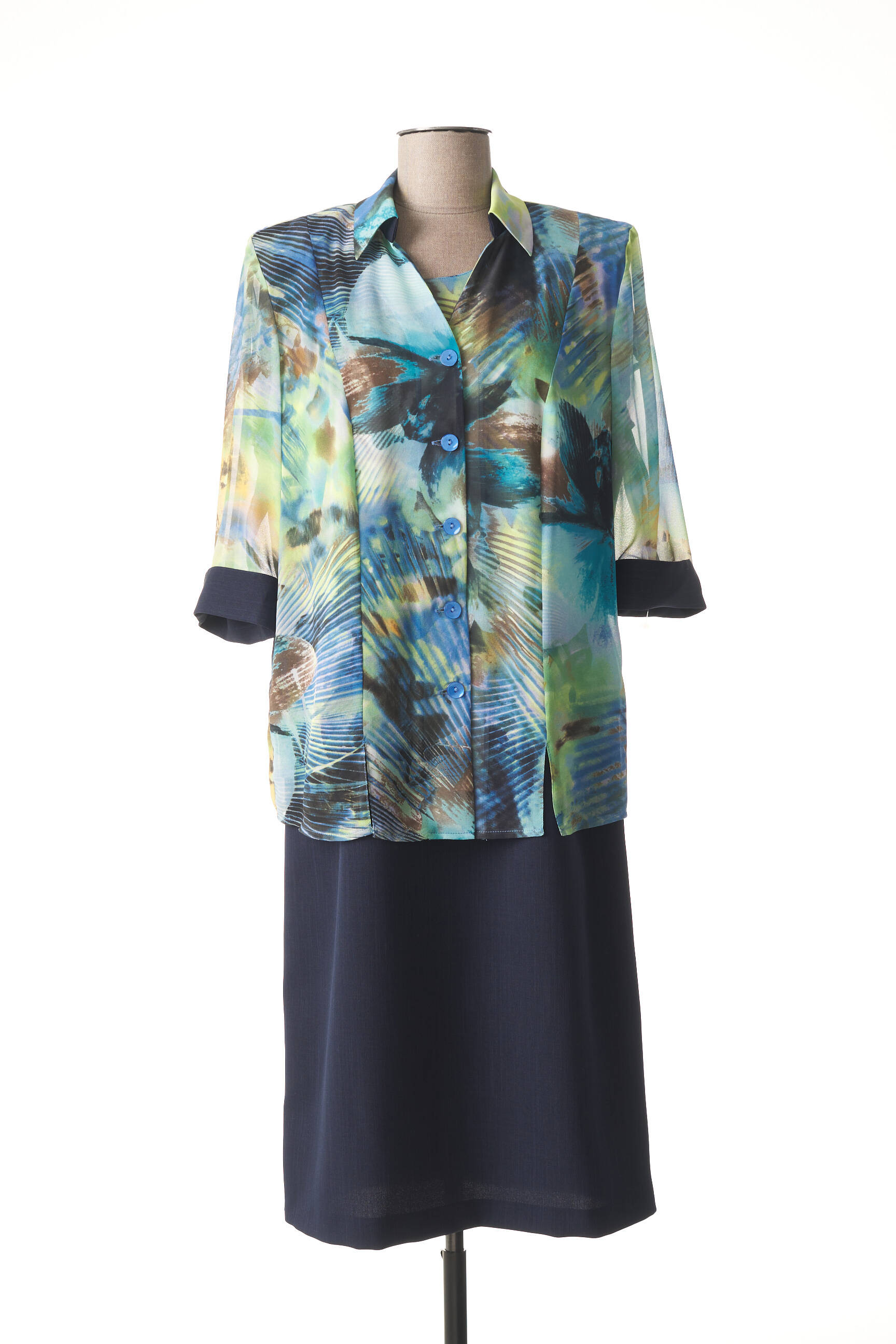 France Rivoire Ensembles Robe Femme couleur bleu