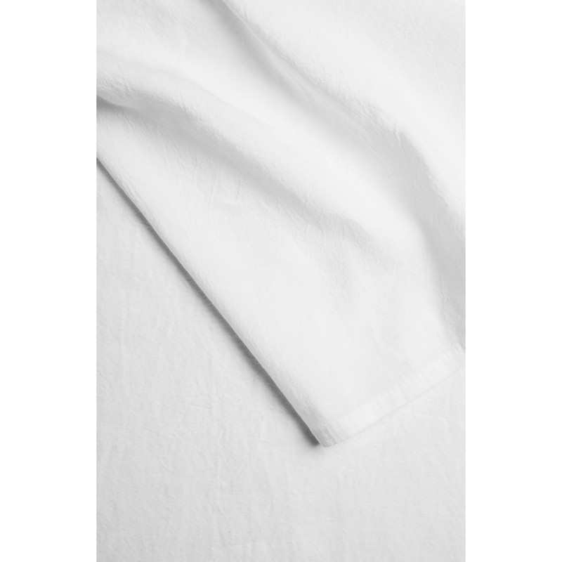 Drap plat 1 personne en Lin et Coton Bio 180 x 290 cm