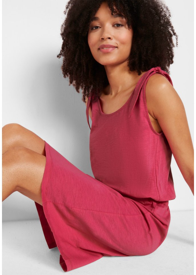 Jersey-Kleid mit Knotendetails