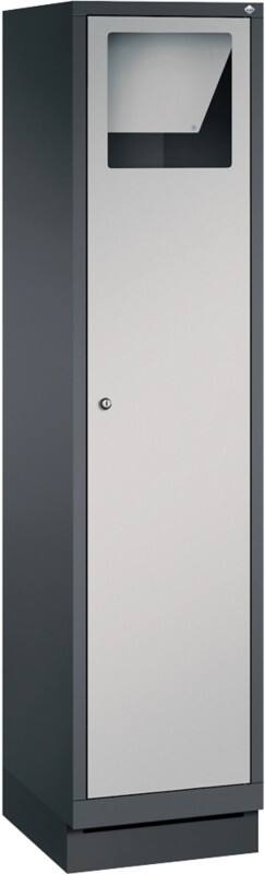 C P S 3000 Evolo Metall Schließfach 1 Tür Zylinderschloss 420 x 500 x 1.800 mm Schwarz 48170-210 S10011