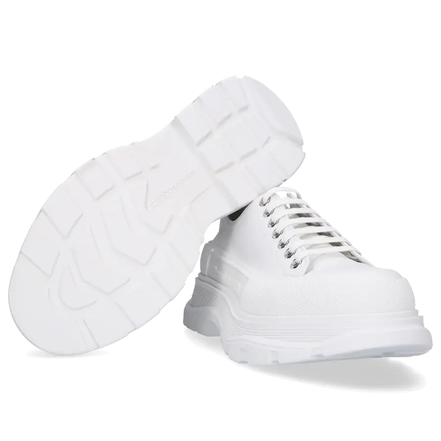 Alexander McQueen - Sneaker low DECK PLIMSOLL Kalbsleder - weiß
