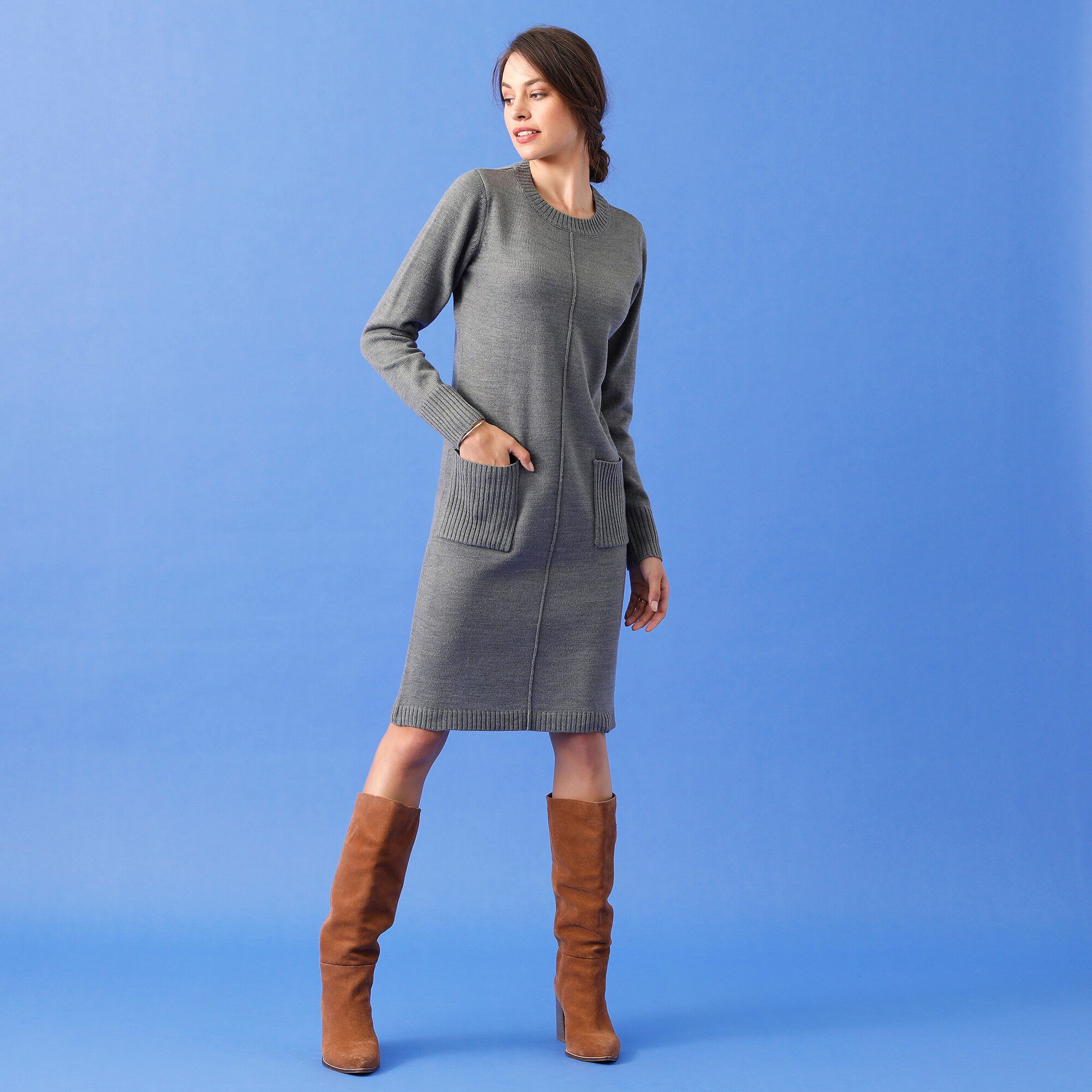 Robe pull à poches