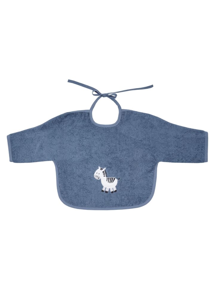 Wörner Ärmel-Lätzchen - Stickerei Zebra - Dunkelblau in blau,motiv günstig kaufen onesize