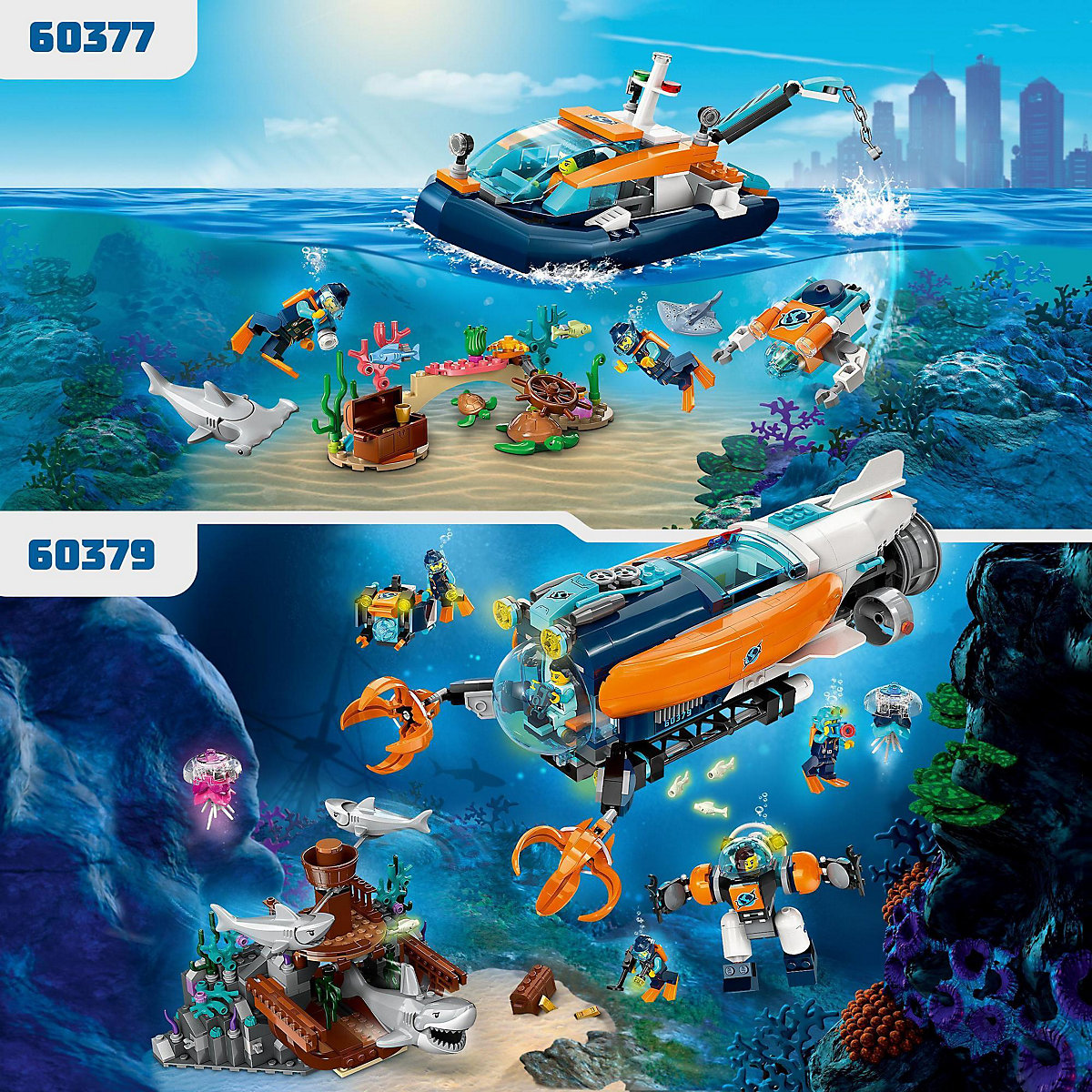 LEGO® City 60377 Meeresforscher-Boot