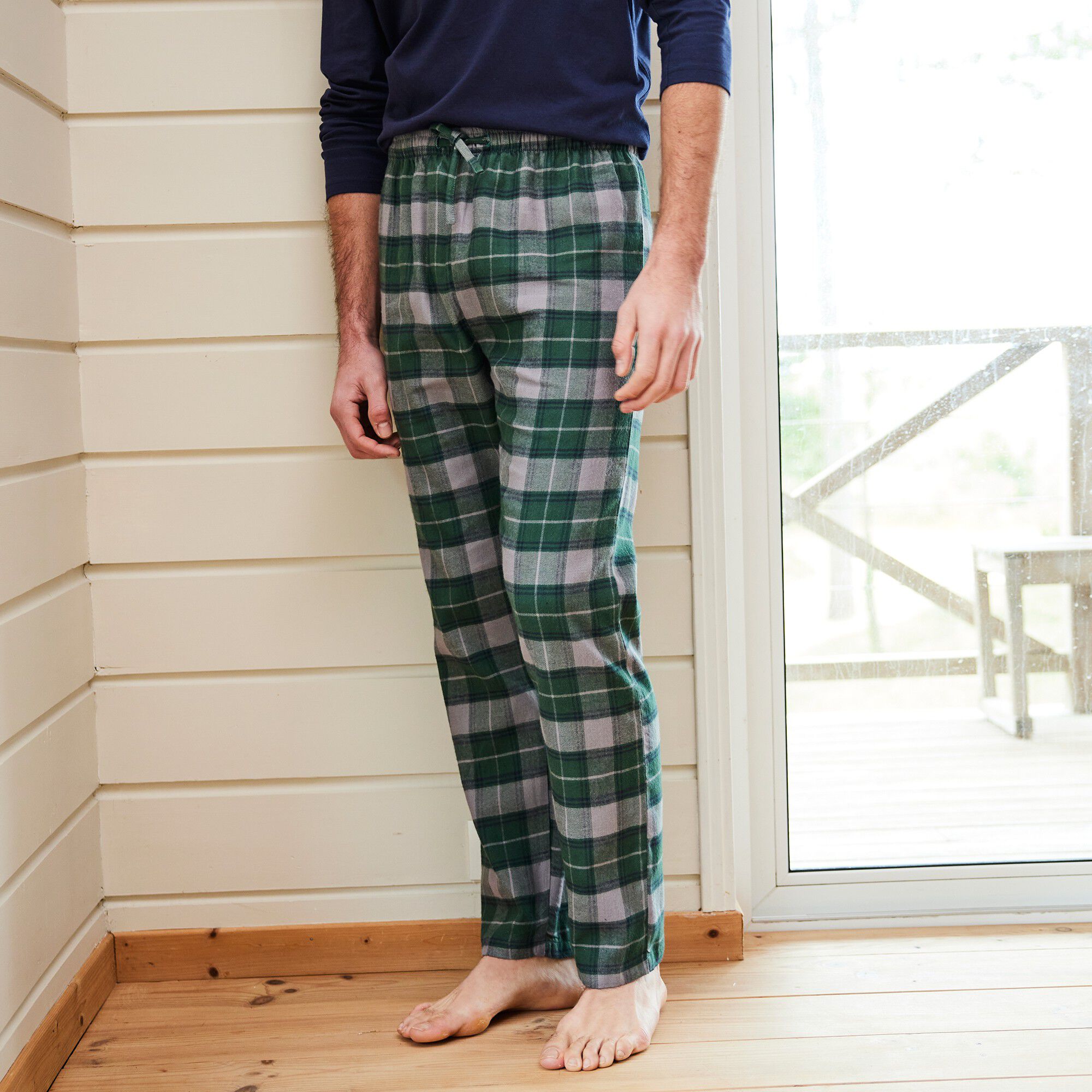 Pantalon pyjama flanelle carreaux