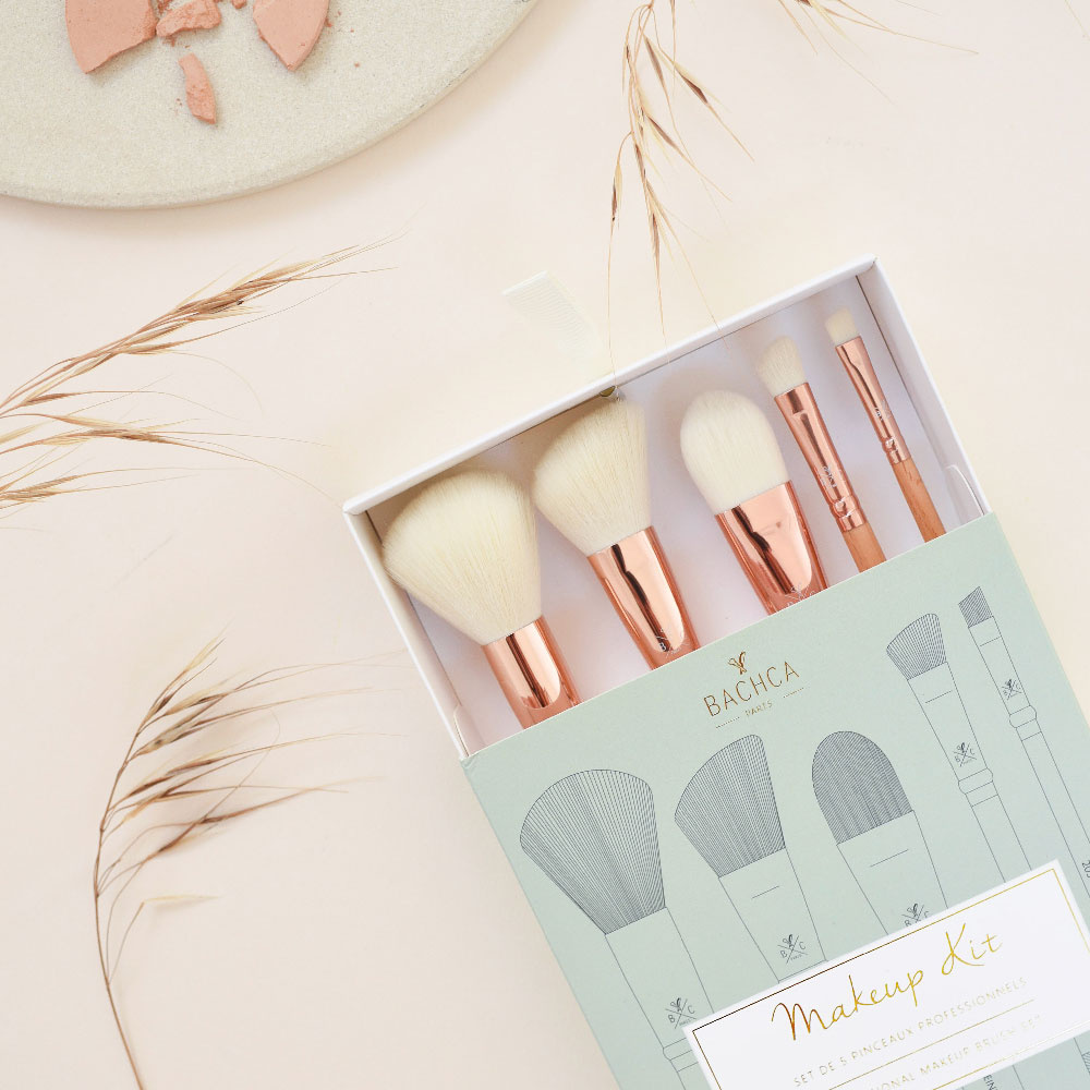 Bachca Set de pinceaux Coffret maquillage