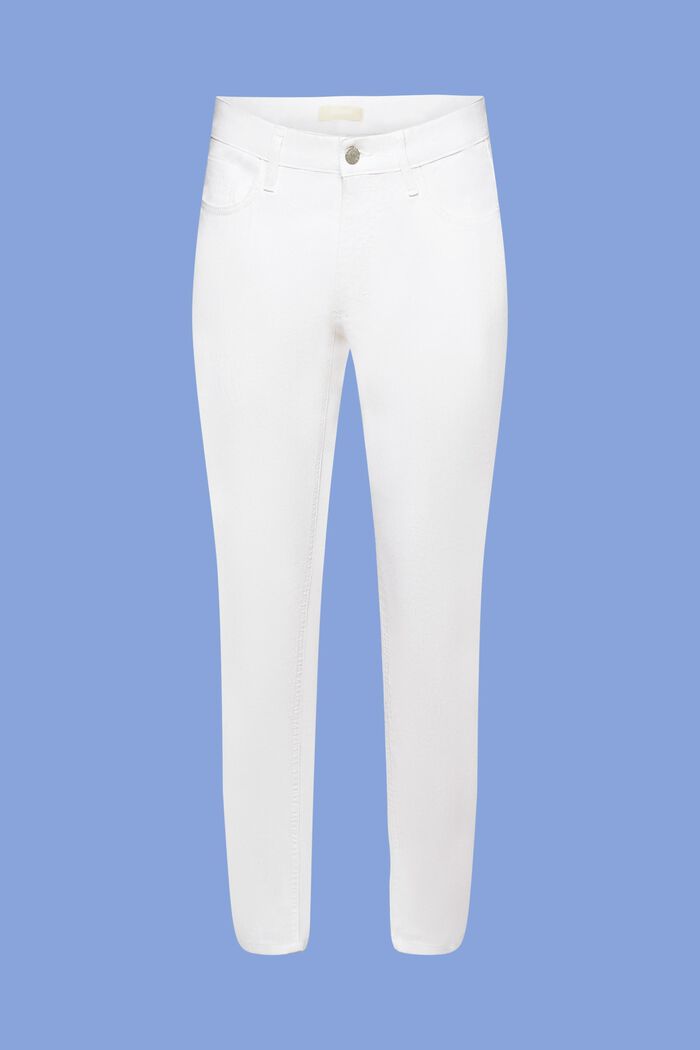 Weiße Stretch-Jeans