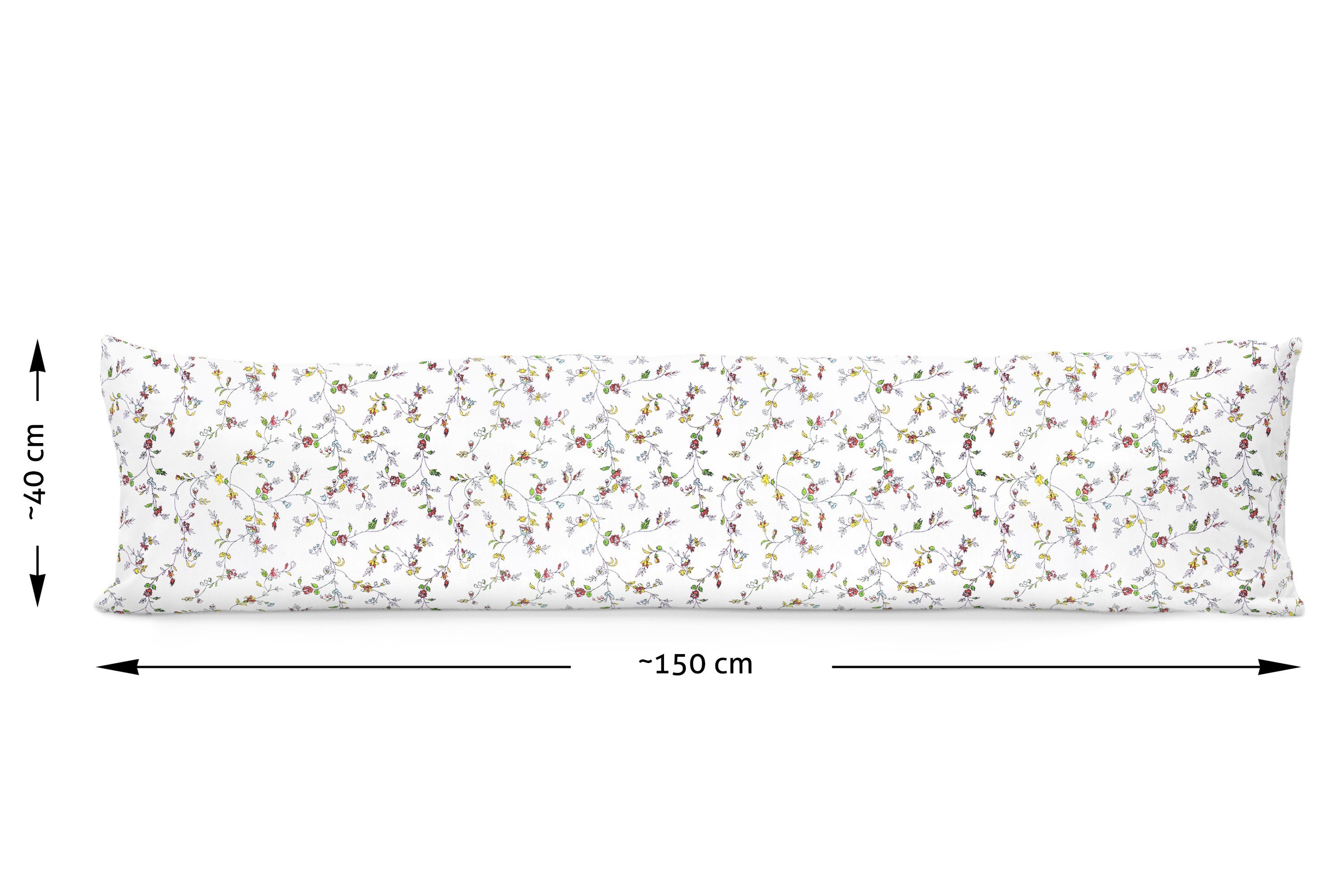 Amilian Seitenschläferkissen Lagerungskissen Bezug: ca. 150 x 40 cm (Made in EU), Bezug für Lagerungskissen; Komfortkissen; Pillow Cover; Ersatzbezug; abnehmbar und waschbar, Pregnancy Pillow, Kissenbezug aus 100% Baumwolle