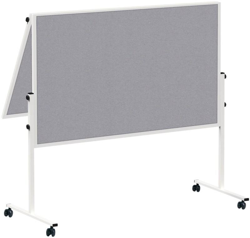 Maul MAULsolid Moderationstafel Nicht magnetisch Freistehend 129 (B) x 193,5 (H) cm Aluminium Grau