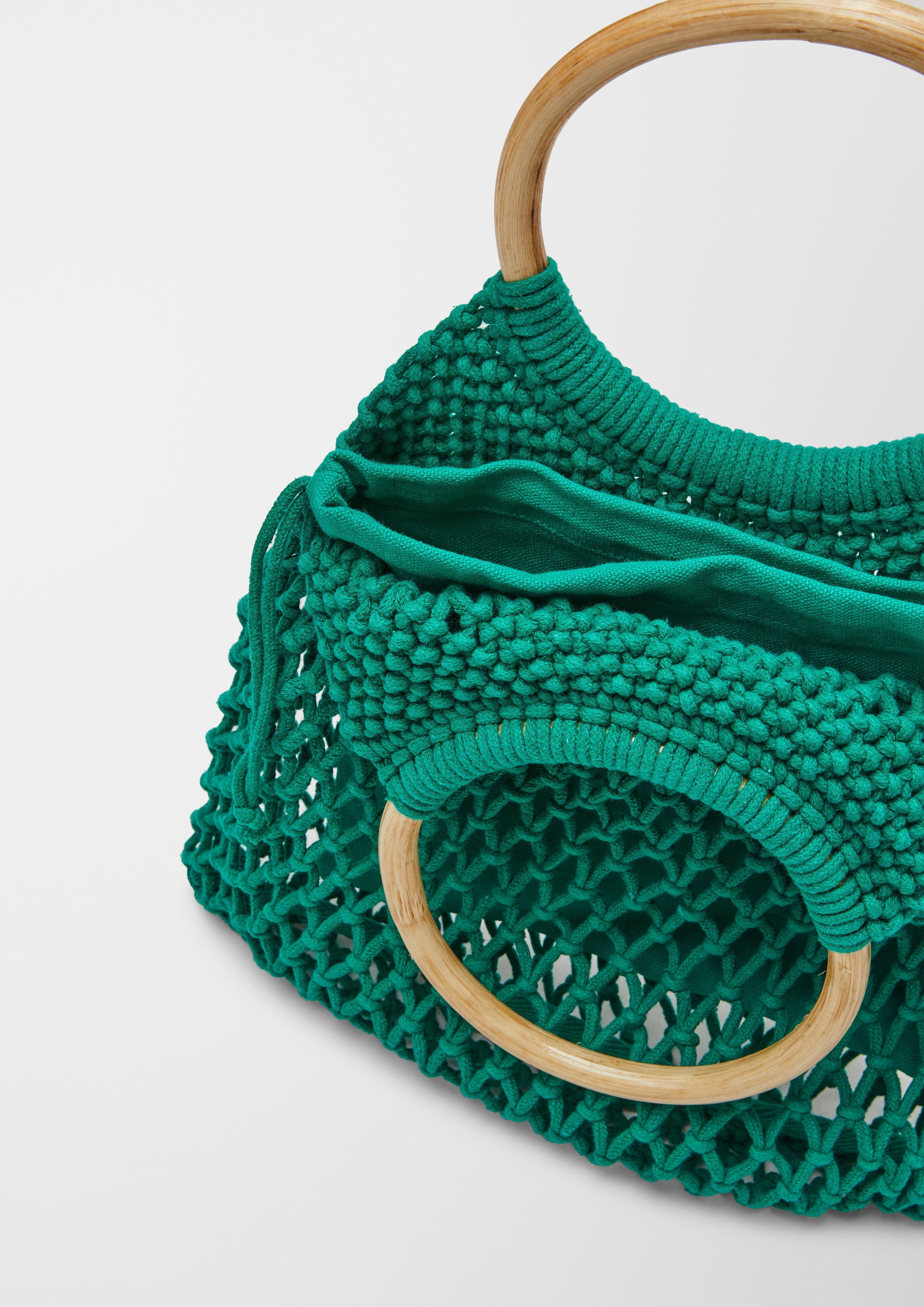 Makramee-Shopper mit Holzgriff  2129936-7646