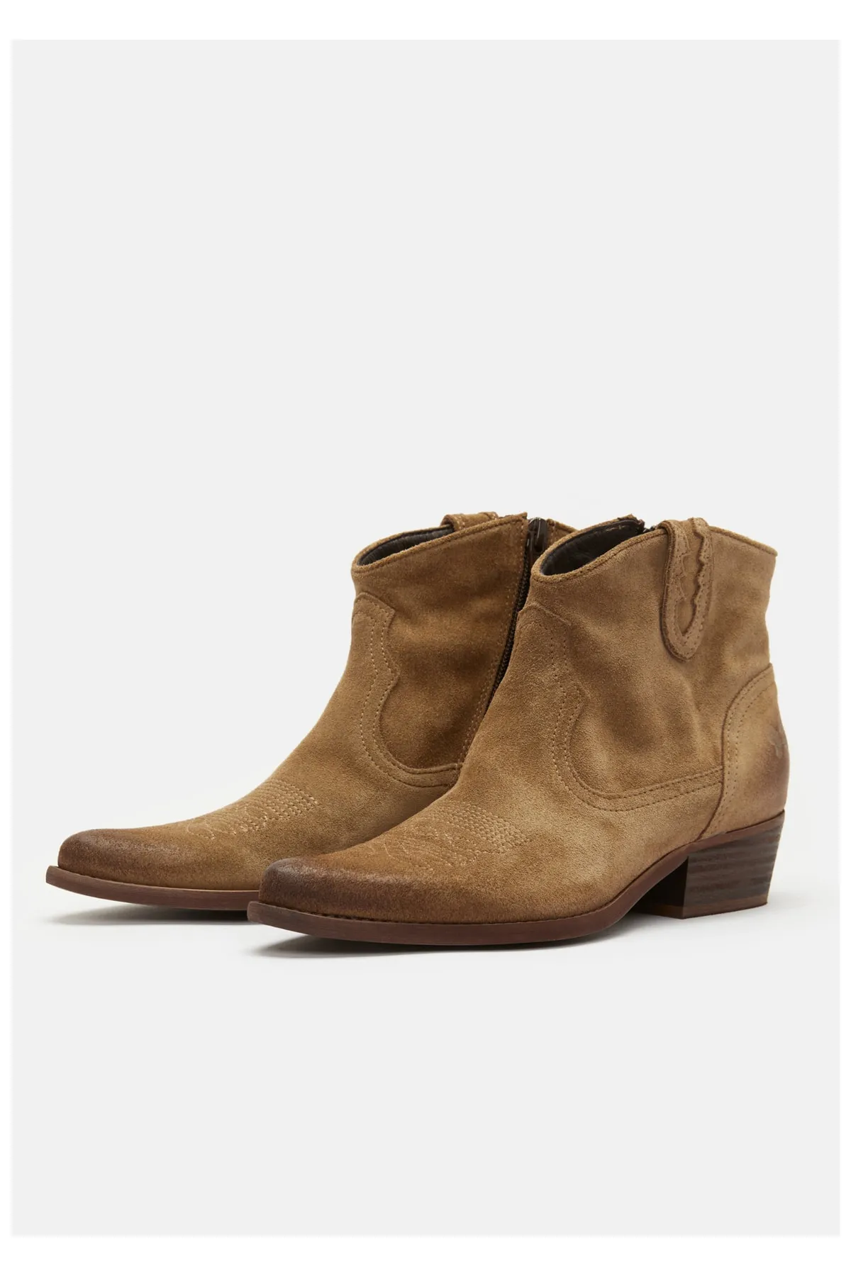 Felmini  Stiefelette - Grau - Blockabsatz