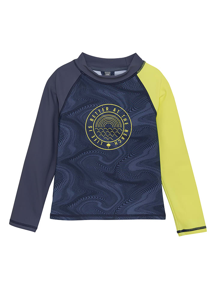 Color Kids Badeshirt in Gelb/ Dunkelblau günstig kaufen