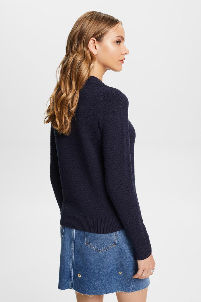 Strukturierter Strickpullover, Baumwollmix