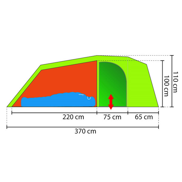 ANTAO II LIGHT XL - Tunnelzelt