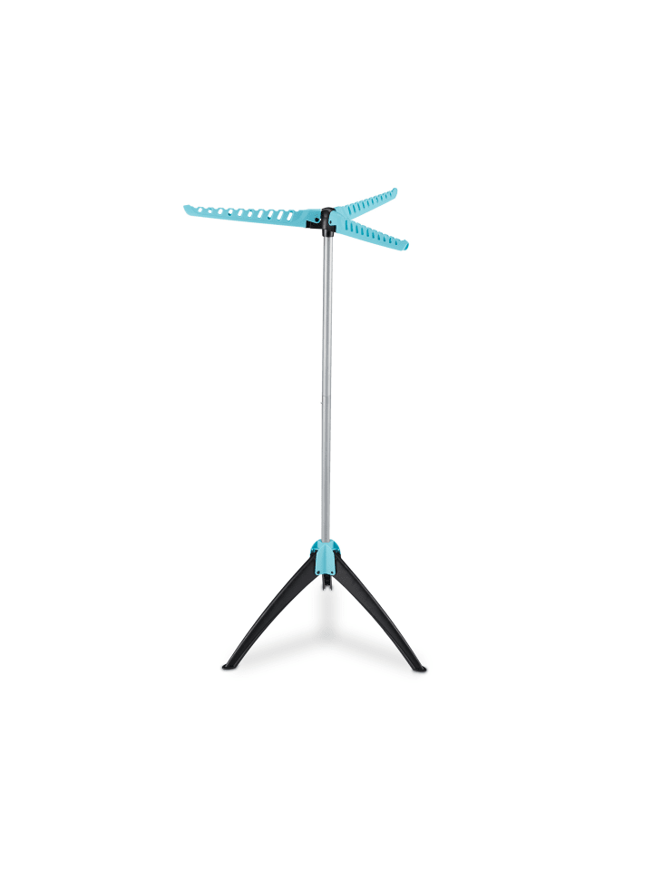 relaxdays Bügelwäscheständer in Silber/Türkis - (H)128 x Ø 56,5 cm günstig kaufen onesize