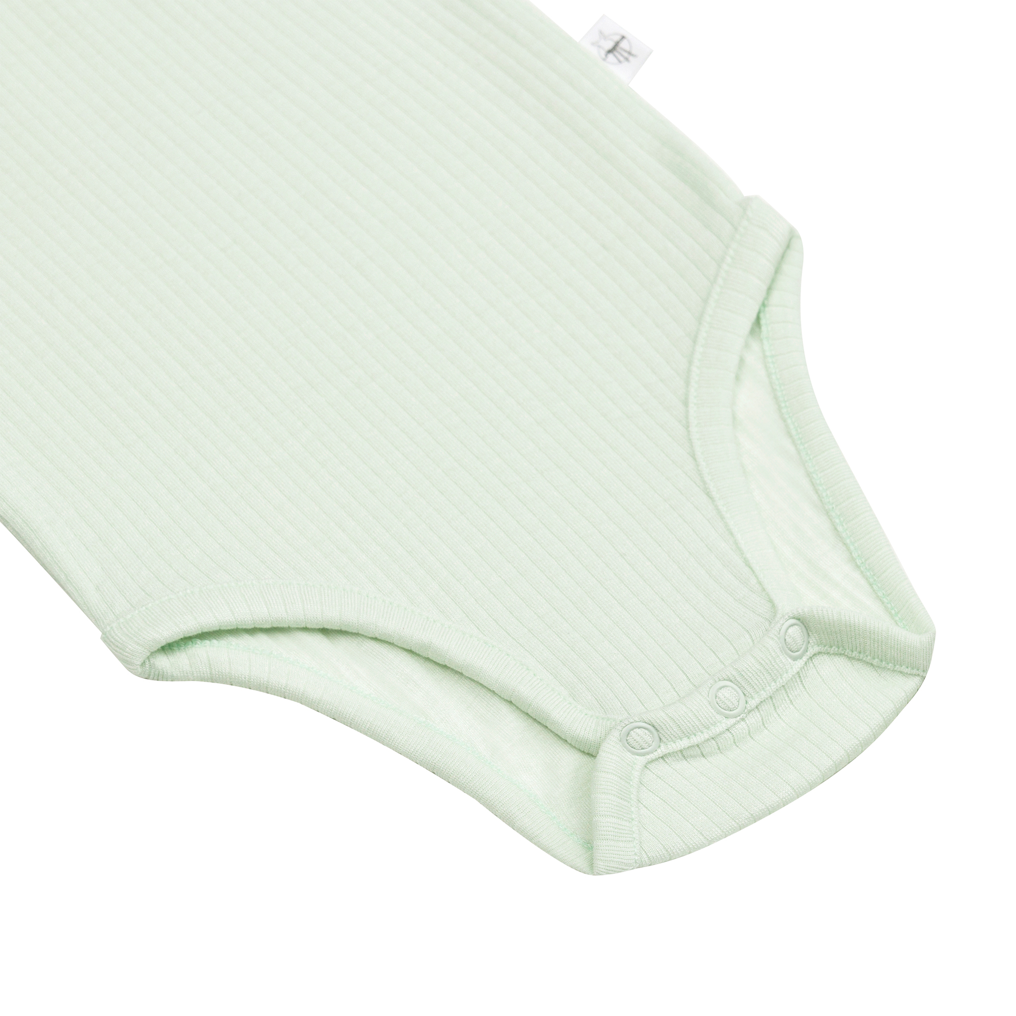 Baby Body Kurzarm - gerippt, Mint