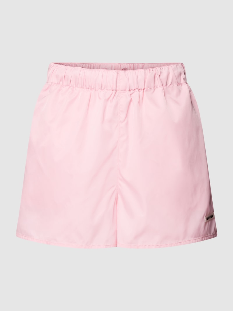 Bermudas mit elastischem Bund in pink