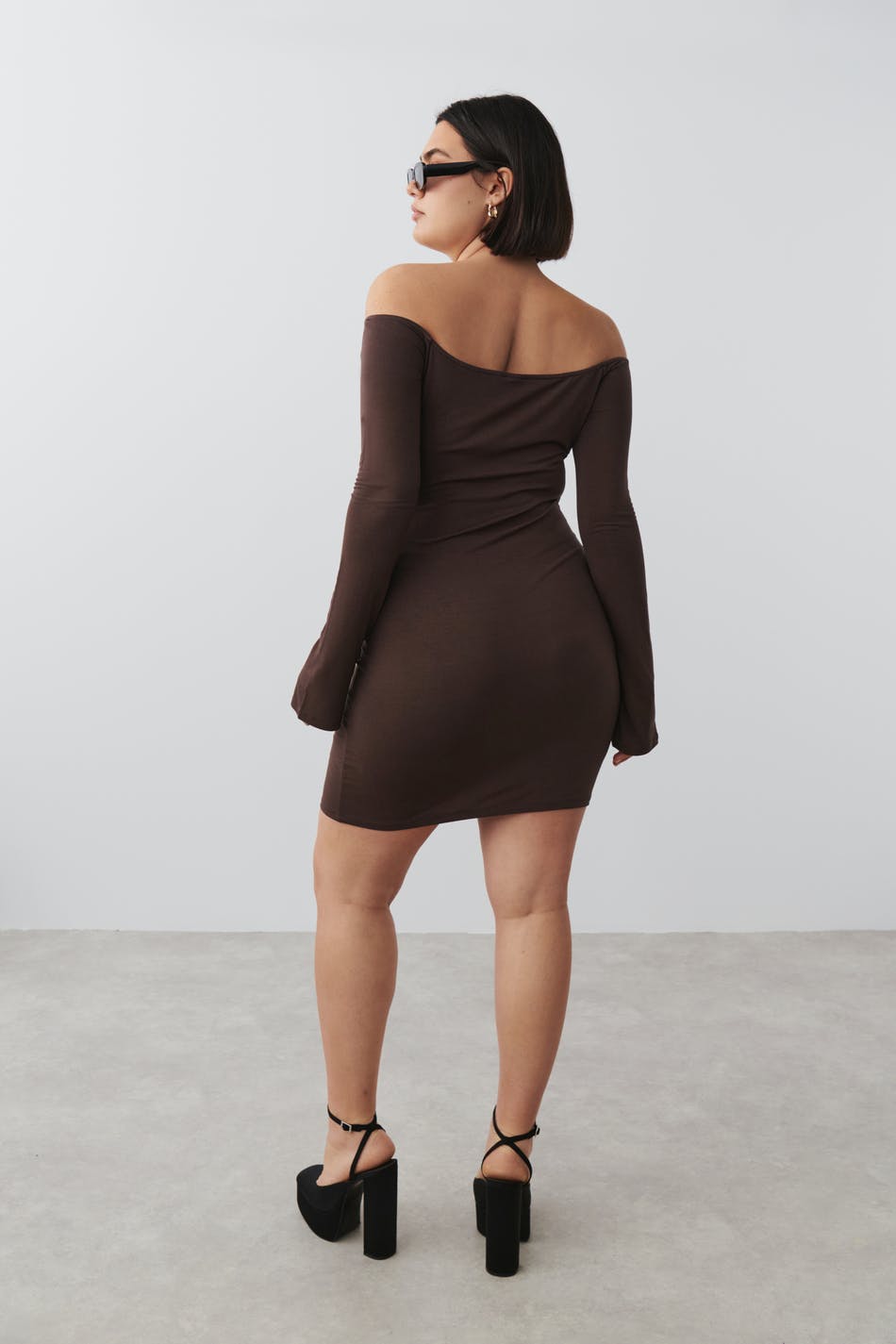 Soft touch off shoulder dress