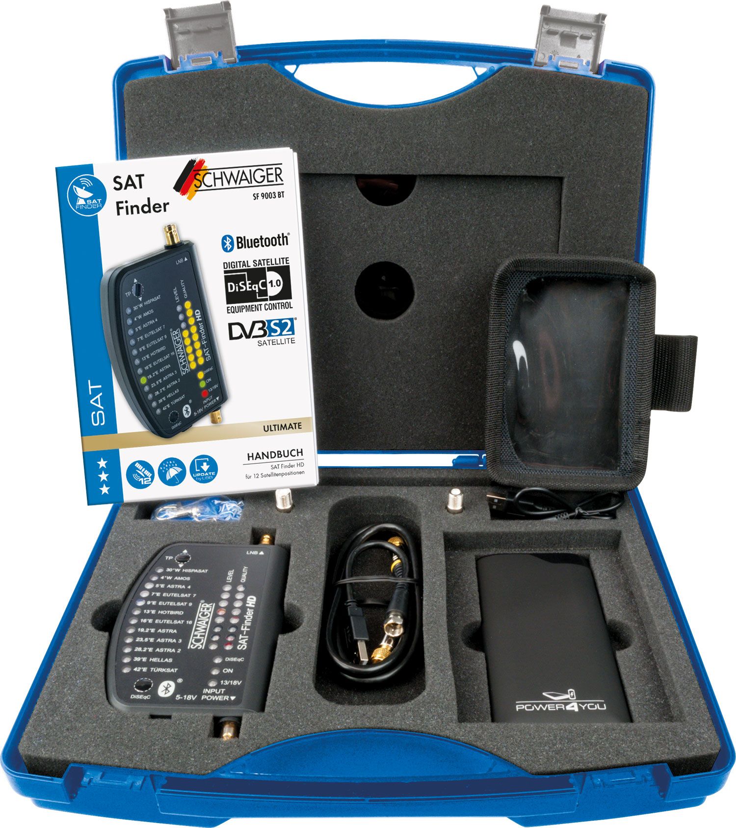 Schwaiger SF9003BT HD Satfinder set
