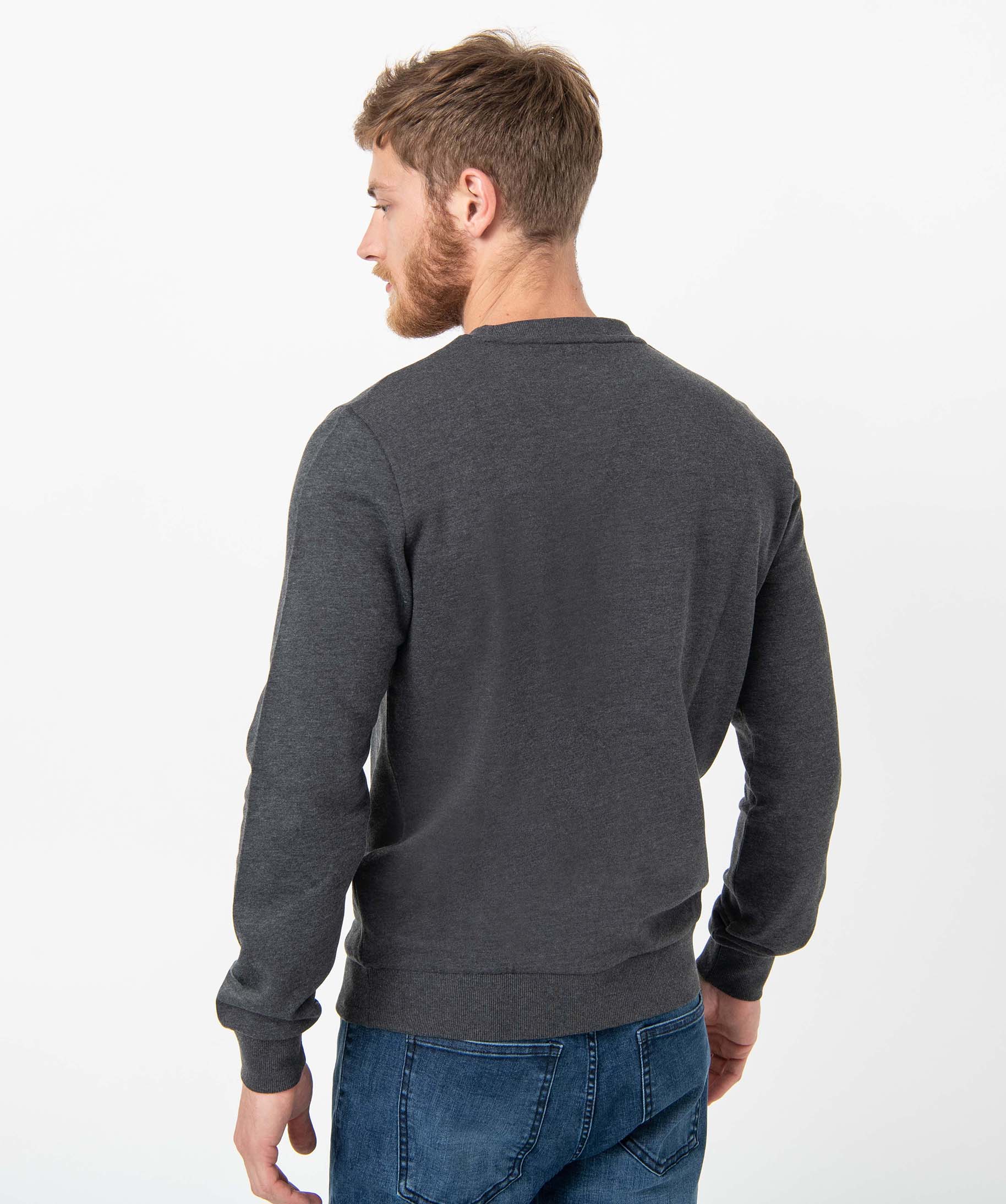 Sweat homme avec intérieur molletonné gris | GEMO