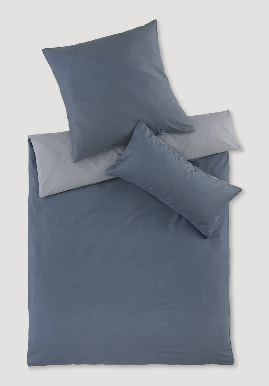 Satin Wendebettwäsche-Set aus reiner Bio-Baumwolle