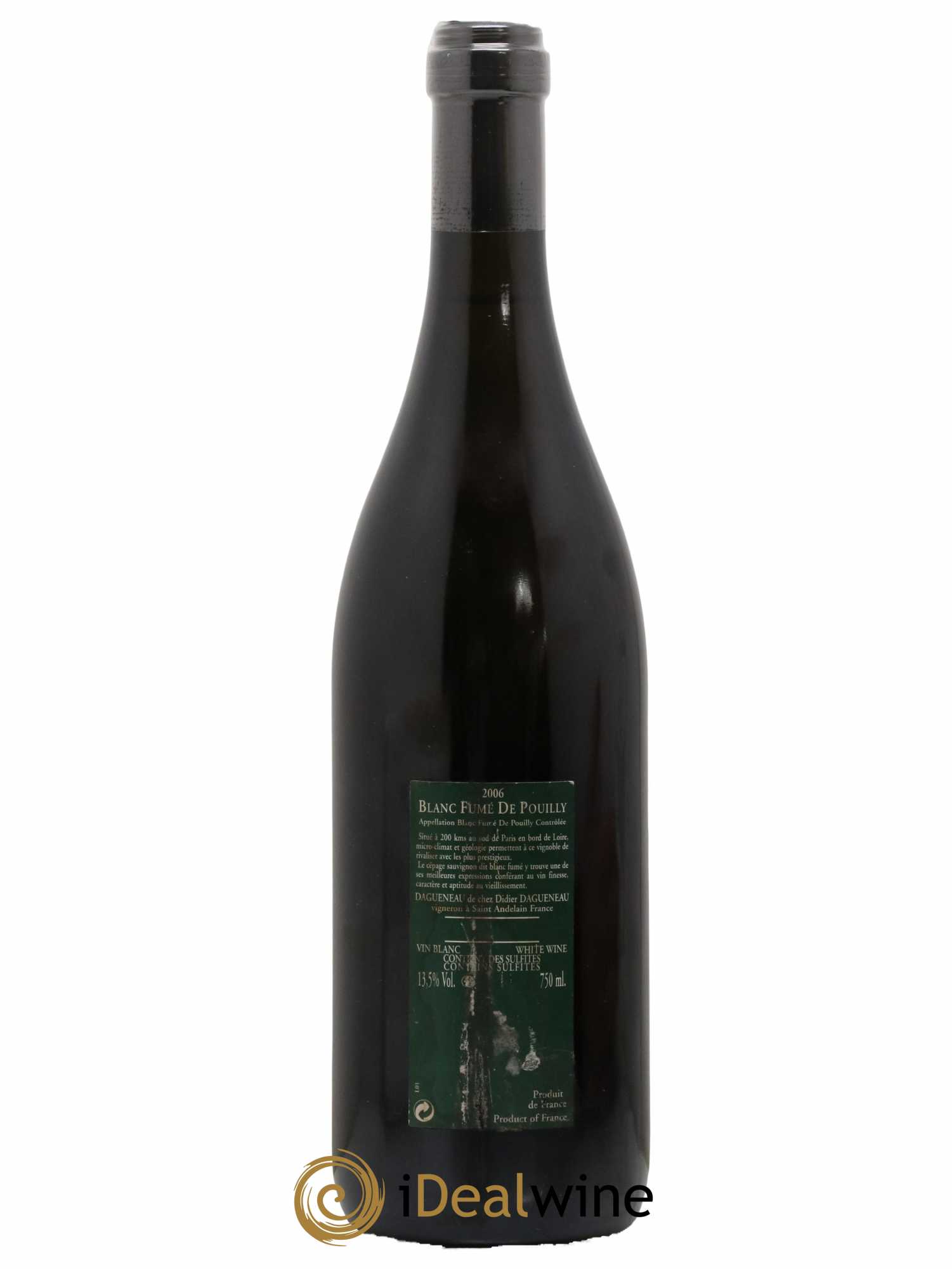 Vin de France (anciennement Pouilly-Fumé) Silex Dagueneau (Domaine Didier - Louis-Benjamin)  2006 - Lot de 1 Bouteille
