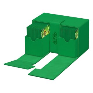Ultimate Guard Twin Flip`n`Tray 160+ XenoSkin Monocolor - Grün